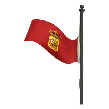 the flag of the old Spanish Empire sticker