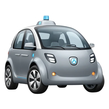 extra big gray Modern autonomous electric car sticker