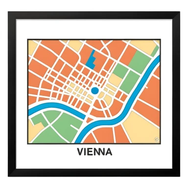 wien landkarte sticker