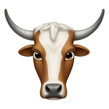 Sad longhorn  sticker