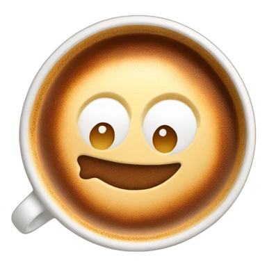 Cappuccino with cinnamon sticker