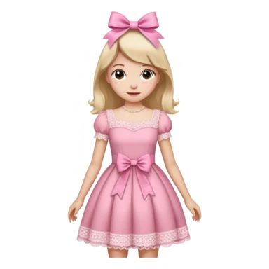 Coquette aesthetic pink sticker