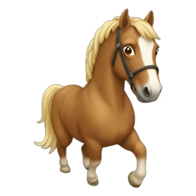 Cheval qui fait du cheval sticker