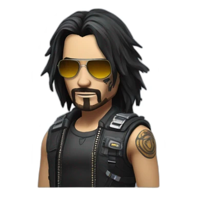 Johnny Silverhand from Cyberpunk 2077 sticker