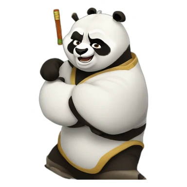 Kung-fu panda sticker