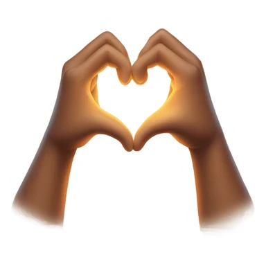 Two hands forming a heart or a warm, glowing heart wrapped in soft arms. sticker