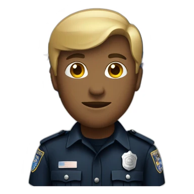 Police officer with southern flag sticker