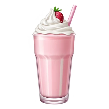 Strawberry milkshake sticker
