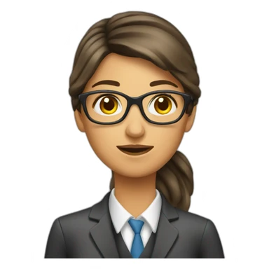 woman tax analyst sticker