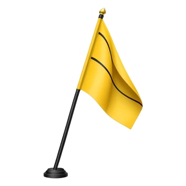 Create yellow line black line and yellow lined flag sticker