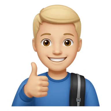 Create a icon of a student whose grade is getting better sticker