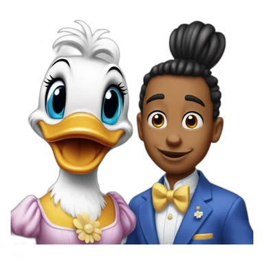 Donald duck with Daisy Duck sticker