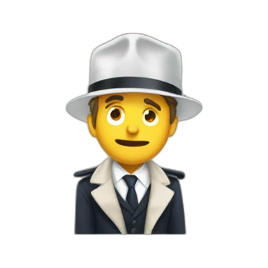 a guy slap Emmanuel Macron sticker