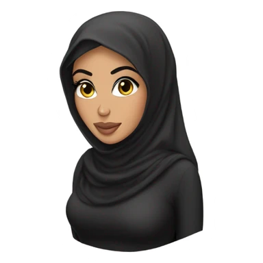 kim kardashian with hijab  sticker