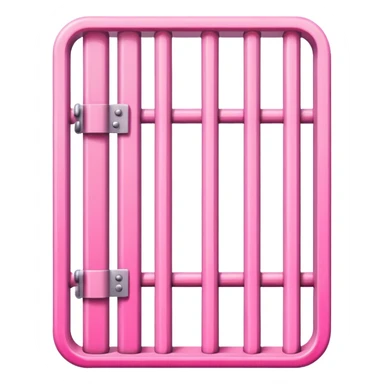 Prison bars in pink sticker