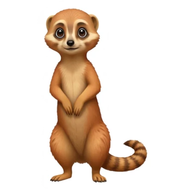 a red meerkat sticker