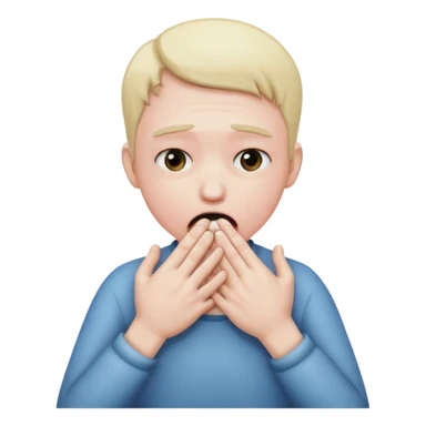 An person choking them self whit their own hands  sticker