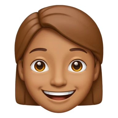 smiling face emoji medium brown skin tone sticker