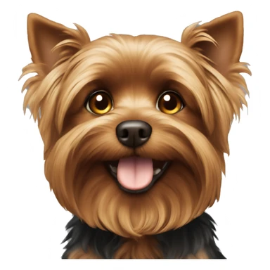 Dog  Yorkshire brown  sticker