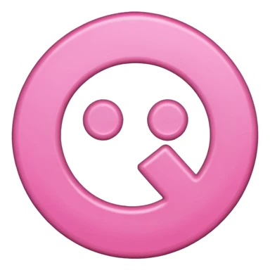 female gender symbol pink color emoji style suitable for Discord role icon sticker