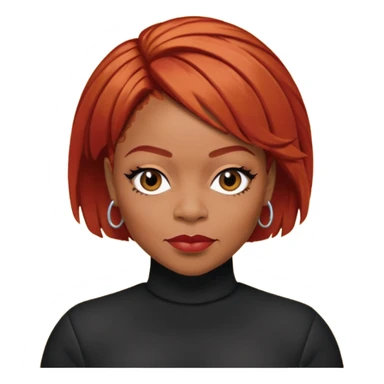 Tionne T-Boz Watkins with short red hair sticker