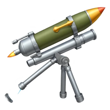 olive-colored shoulder-mounted rocket launcher sticker