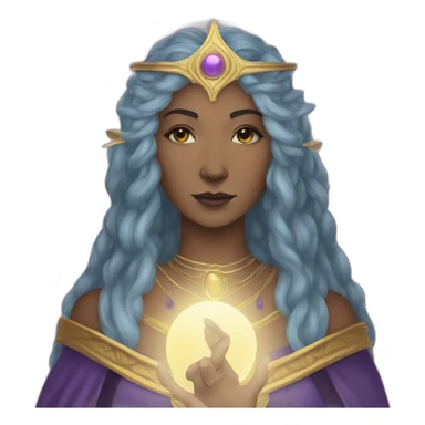 Tarot card the high priestess sticker