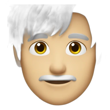 white hair sexy boy sticker