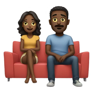 couple watching netflix  sticker