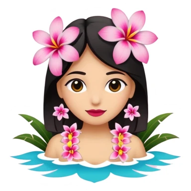 Hawaiana flores rosadas  sticker