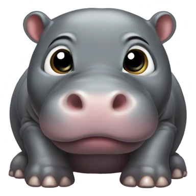Baby Pygmy hippo sticker