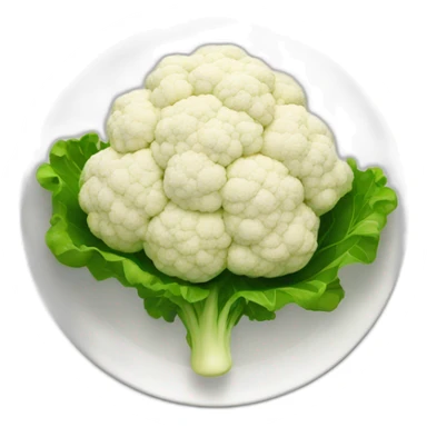 CAULIFLOWER WITH SAUCES on plate sticker