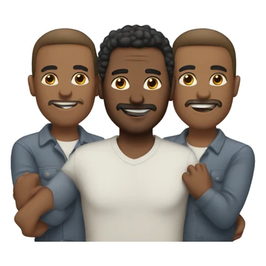 Gay male throuple  sticker