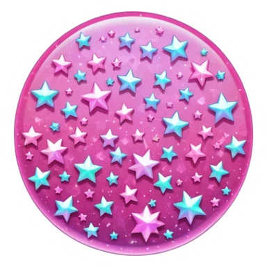 Pink sparkles sticker