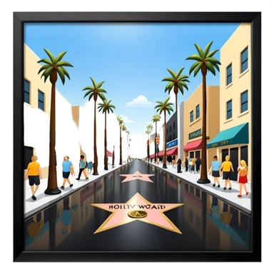 Hollywood Walk of Fame sticker
