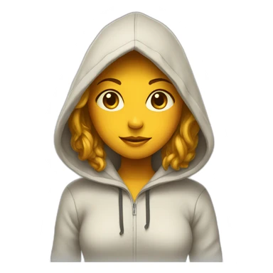 honey and girl in hoodie sticker