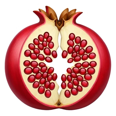 Half Open Pomegranate sticker