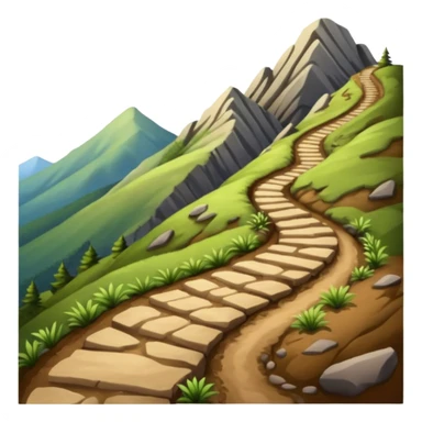 Switchback mountain trail sticker