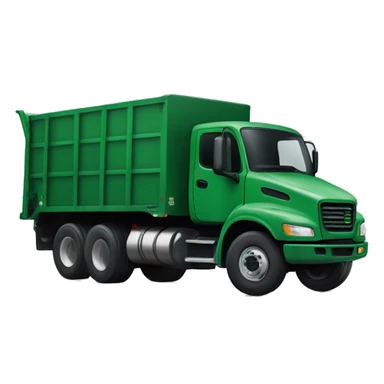 Forest green truck for cement sticker