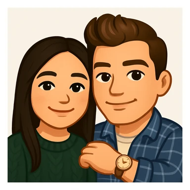 This is my boyfriend and I, make us into an emoji  sticker