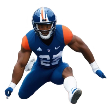 Saquon backwards hurdle sticker