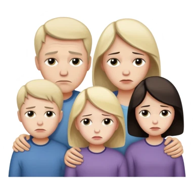 familia triste sticker