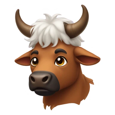 Dana in a bull costume sticker