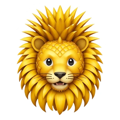 A pineapple lion  sticker