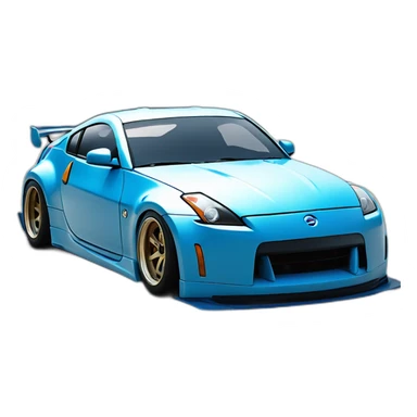 350z drift tuning blue sticker