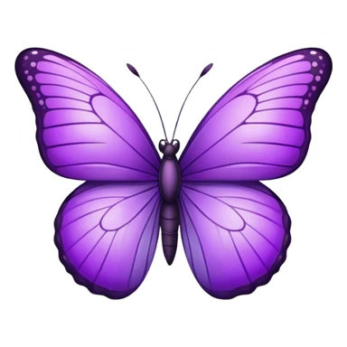 Emoji de borboleta roxa copiar sticker