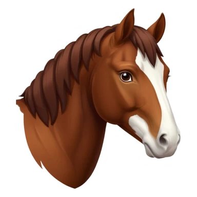 Realistic Clydesdale horse sticker