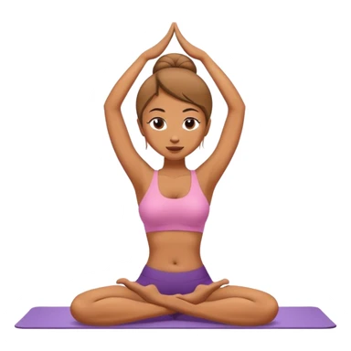 Mujer haciendo yoga  sticker