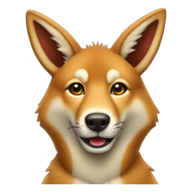 A dingo dressed as Rudolph the red-nosed reindeer sticker