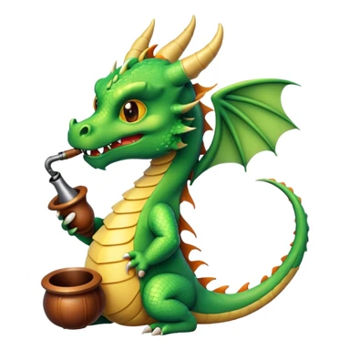 Dragon qui fume sticker